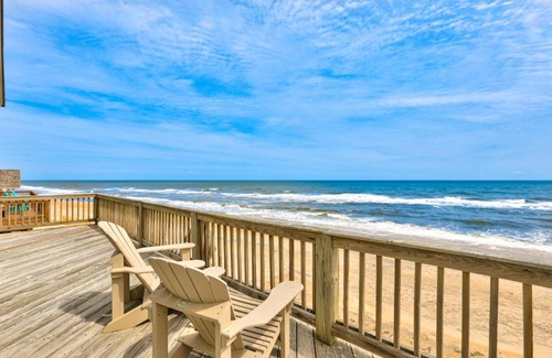 Rodanthe House | Oceanfront Retreat at Sun Runner #12-R with Pool & Hot Tub