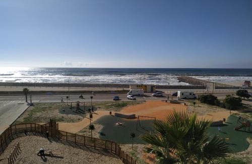 Mozelos Apartment | Beachfront Escape: Sun, Sky and Sea with Ocean Views
