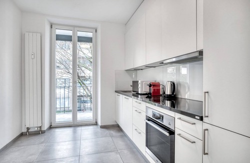Basel City Centre Apartment | Bright Matthäus 3 Room with Kitchen Near Market by Blueground