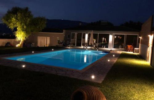 Korithion House | Idyllic Sunlit Pool House with Ocean View and Hot Tub