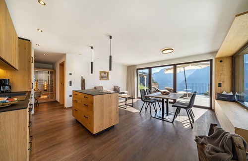 Moso in Passiria Apartment | Experience Sunnseitn Lodge Apt with Spa and Panoramic Views