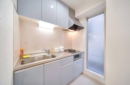 Nishi Apartment | Sunny 3 - guest American - style Osaka apt.Private bath, kitchen. Unit 202.