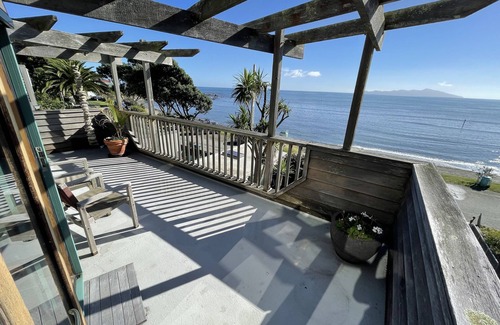 Pukerua Bay House | Beachfront Oasis with Ocean View & Family Amenities