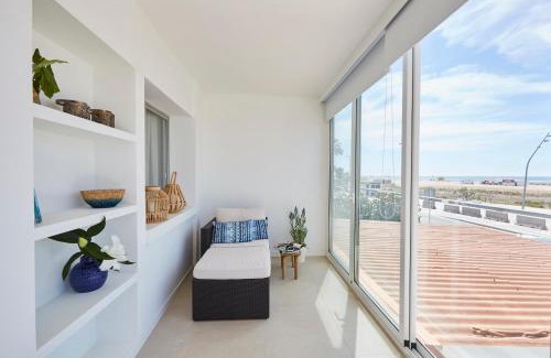 Castelldefels Apartment | Inviting Beachfront Getaway with Ocean Views for Families