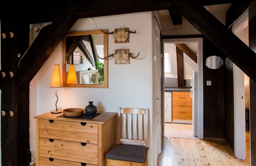 Old Town Apartment | Sunny Mansard Retreat in Old Town with Pool & Spa