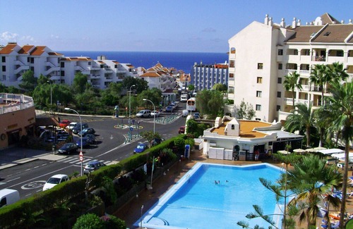 Los Cristianos Apartment | Bright Two-Bed Apartment with Ocean View and Pool Access