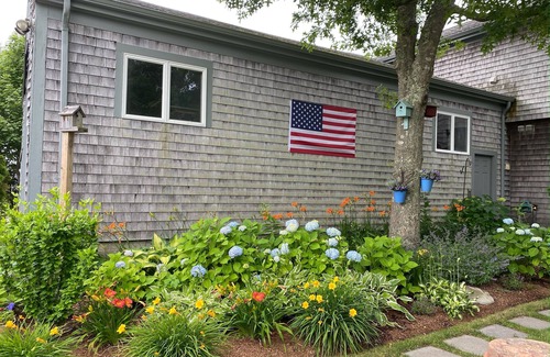 Chatham Condo | Bright Chatham Village Condo with Ocean View & Private Deck