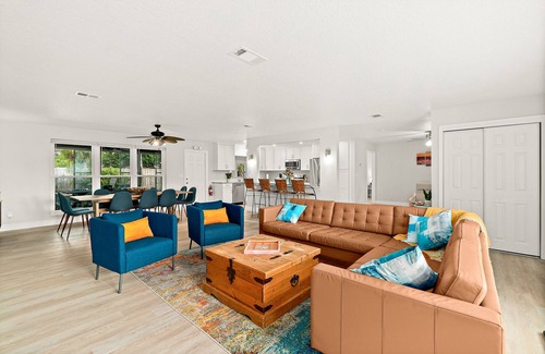 Indian Harbour Beach House | Prime Sunset Bay Pool Home Steps from the Beach