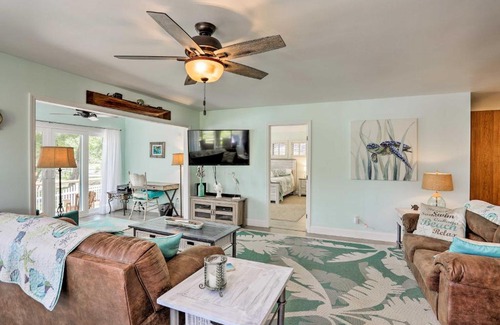 Sea Trail House | Serene Beach Home with Lake Views - 3 Mi to Coast