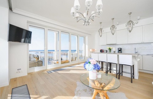 Sławno County Apartment | Oceanfront Sunset Boulevard: 4-Star, Pet-Friendly Retreat