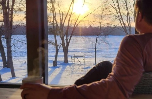 Barron County Cabin | Sunset Cabin on Lower Turtle Lake - 10 Guests/6Beds - Dogs Allowed