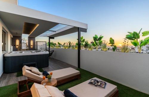 Argyroupoli Apartment | Relax at Sunset Escape & Spa with Inviting Hot Tub
