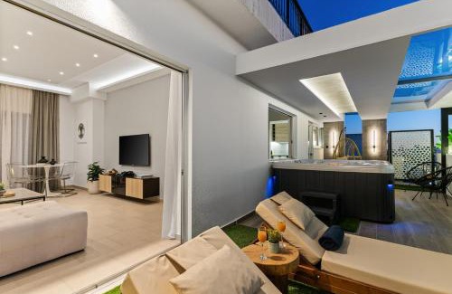 Argyroupoli Apartment | Relax at Sunset Escape & Spa with Inviting Hot Tub