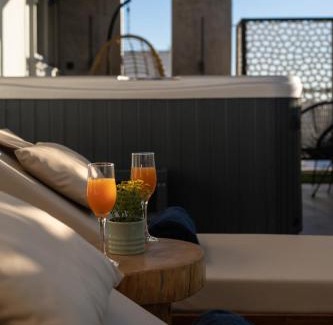 Argyroupoli Apartment | Relax at Sunset Escape & Spa with Inviting Hot Tub