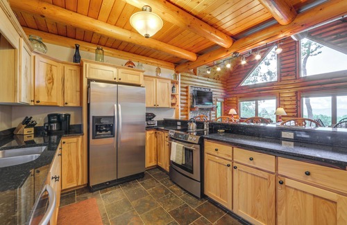 Sylva Cabin | Sunset & Mountain Views: Scenic Sylva Log Cabin!