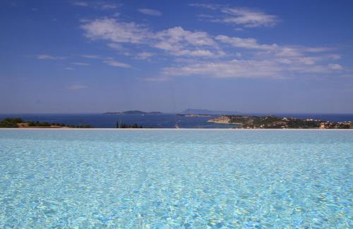 Kavvadades Villa | Tranquil Sunset Sea View Villa 8 with Pool & Kitchen