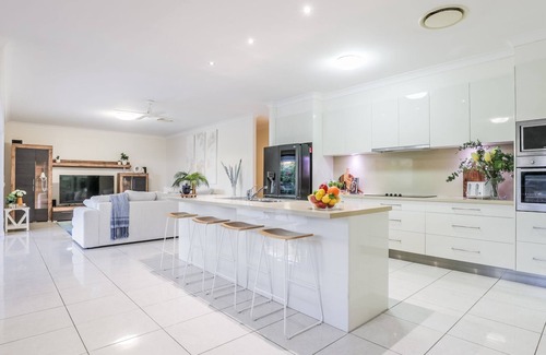 Agnes Water House | Experience Sunset Shores: Oceanfront Home with Pool & Spa