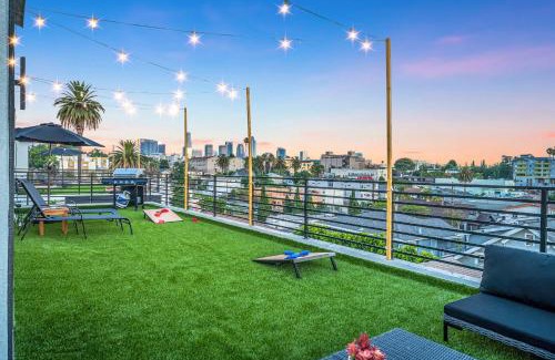 Historic Filipinotown House | Sunset Views from Private Rooftop in Luxe Townhome