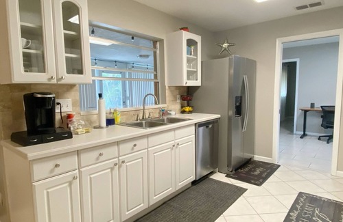 Bradenton House | Sunshine Retreat: Pet-Friendly Oasis with Heated Saltwater Pool