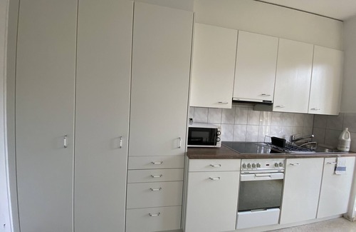 Escher Wyss Apartment | Comfortable SUP Stadium Side Room with Kitchen Access