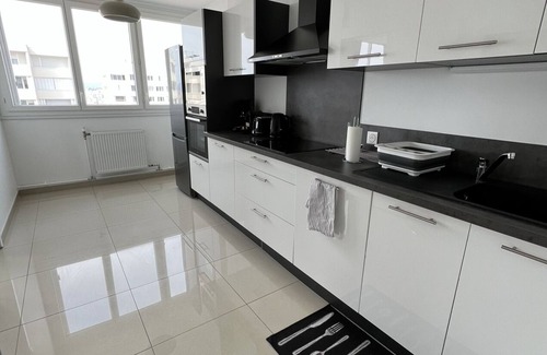 Poudrette - Les Brosses Apartment | Refurbished Super 4 Rooms with Family-Friendly Amenities