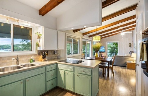 Lake Ozark House | Inviting Retreat with Private Dock & Outdoor Bar Area