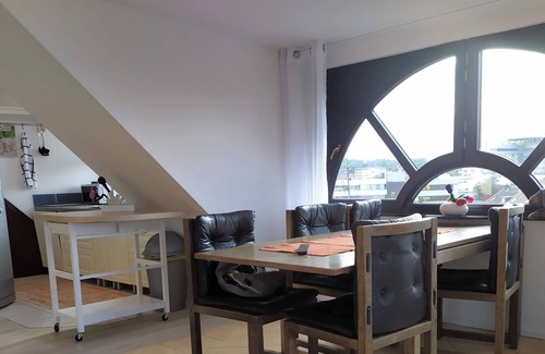 Eschweiler Apartment | Stylish Super Penthouse #9 with Balcony and Spa Amenities