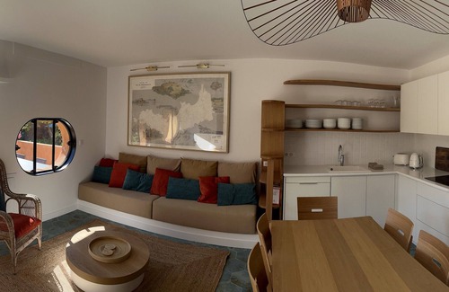 Porquerolles Apartment | Refurbished Waterfront Apartment with Ocean View and Spa