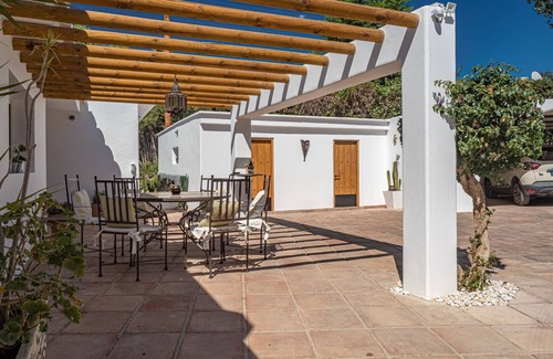 Calahonda Villa | Elegant Ibiza Style Villa with Ocean View, Steps to Beach