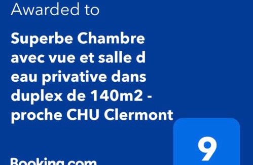 Teilhard House | Inviting Duplex Room with Scenic View Near CHU Clermont