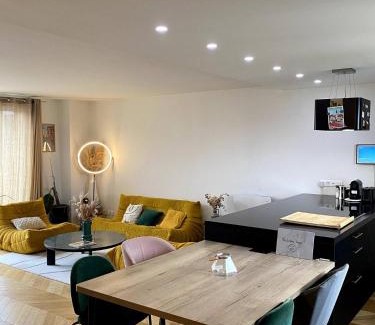 Yves Farge - Le Fleuve Apartment | Elegant Rooftop Duplex in the Heart of Lyon