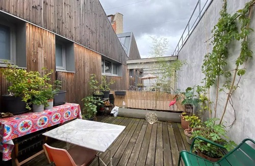Pantin Apartment | Exceptional Loft in Pantin with Breakfast & Kitchen Amenities