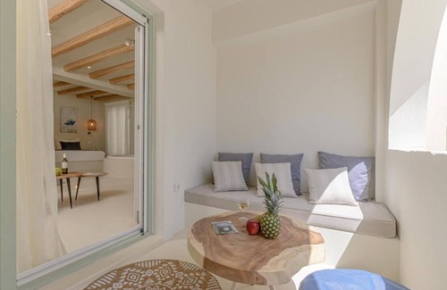 Old Town Naxos Hotel | Indulgent Supreme Suite with Spa Bath and Hot Tub Awaits