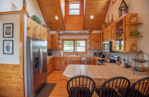 Piney Creek Cabin | Experience Cloud Rise: Fireplaces & Breathtaking Mountain Views