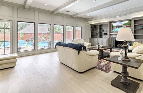 Far North Dallas House | Sweet reunion/luxury 5-BR house with pool, billiard/4 mins walk to the park