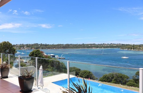 Merimbula House | Elegant Sybella: 5-Star Ocean View Retreat with Pool