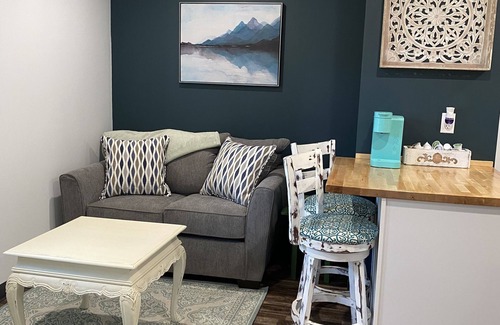 Lewistown Apartment | Sycamore Acres 306: Cozy Suite with Kitchen & Living Area