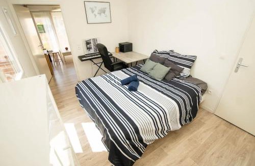 Buchelay Apartment | Serene T2 Near Station with Private Parking & Family-Friendly