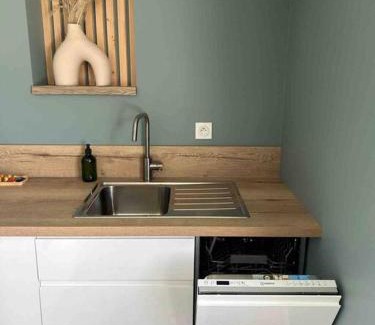 La Tronche Apartment | Ideal Getaway: T2 Chic Escape Near Hospital, Rated 9.6/10