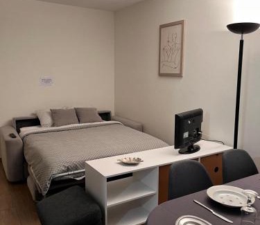 Voiron Apartment | Inviting T2 Grande Terrasse: Free Wi-Fi & Parking Included