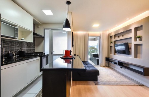Santo Amaro Apartment | Elegant TA4 Apartment near Expo Transamérica with Pool