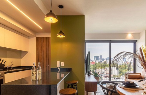 Hipodromo Condesa Apartment | Delightful Grand Apartment Taman with Pool and Spa Access