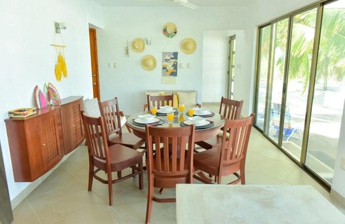 Telchac Puerto House | Oceanfront Telchac Beach House: Guest Rated 10/10