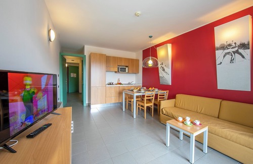Sestriere Apartment | Teleo 83 Ski In - Ski Out with Spa and Family-Friendly Perks