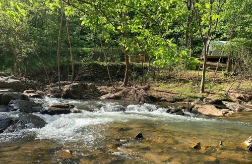 Clifford RV Rental | Tentrr Signature Site - Flowing Brook Signature Site