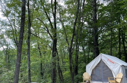 East Baldwin RV Rental | Tentrr Signature Site - Horseshoe River : Brookside