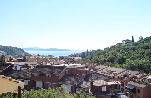 Porto Ercole Apartment | Relax at Terrace: Oceanfront Bliss with Pool & Spa
