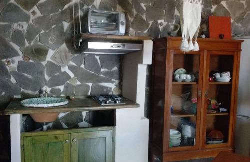 Malfa House | Tranquil Terrace & Garden with Views of Stromboli