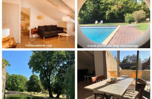 Salleles-d'Aude Apartment | Scenic Terrace Overlooking the Vineyard with Ocean View