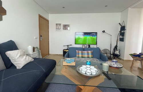 Temara Apartment | Discover Terrasse en Vue: Ideal for Families with Breakfast